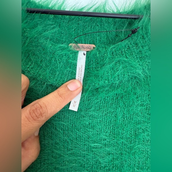 Free People Harrison Bunny Fuzzy Pullover Crewneck Sweater - Picture 8 of 11